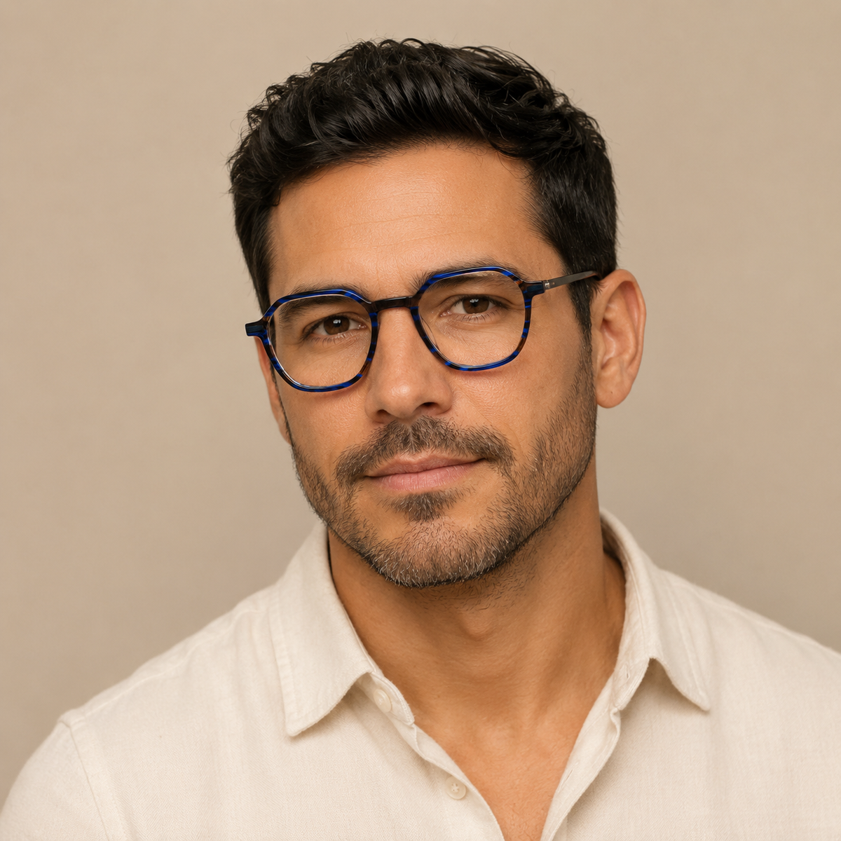 Hombre usando London — Acetato premium